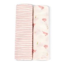 Load image into Gallery viewer, Bunny &amp; Pink Swaddle Set
