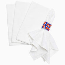 Load image into Gallery viewer, Stitched White Napkins, Set of 4
