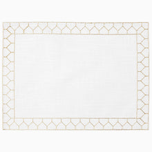 Load image into Gallery viewer, Stitched Metallic Gold Placemat
