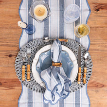 Load image into Gallery viewer, Cabana Stripe Table Runner, Ocean
