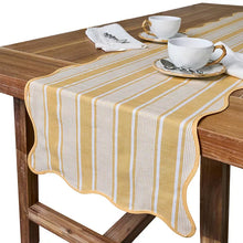 Load image into Gallery viewer, Cabana Stripe Table Runner, Sunshine
