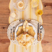 Load image into Gallery viewer, Cabana Stripe Table Runner, Sunshine
