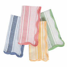 Load image into Gallery viewer, Cabana Stripe Napkin, Assorted Set of 4
