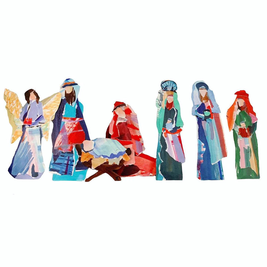 Acrylic Nativity Set, Lg