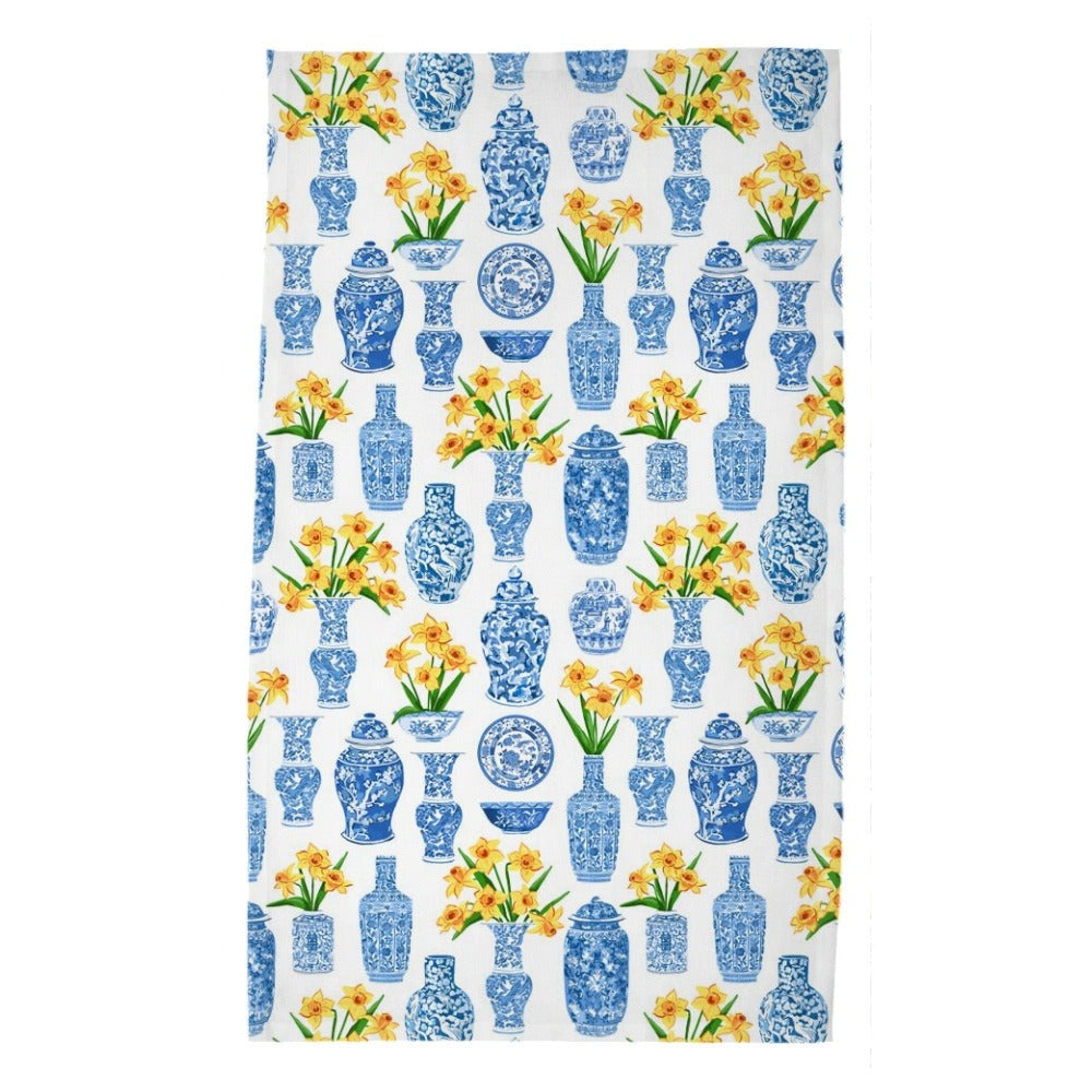 Orient Bouquet Poly Twill Tea Towel