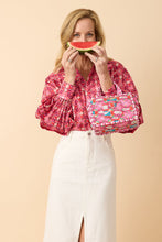 Load image into Gallery viewer, OTW Quilted Crossbody, Strawberry Fields
