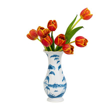 Load image into Gallery viewer, Country Estate 9&quot; Vase, Delft Blue
