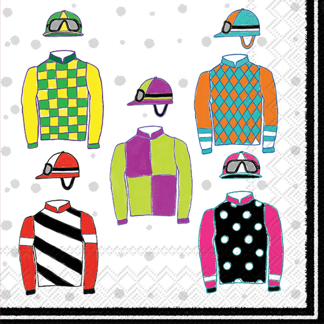 Jockey Silks Luncheon Napkin, 20 ct