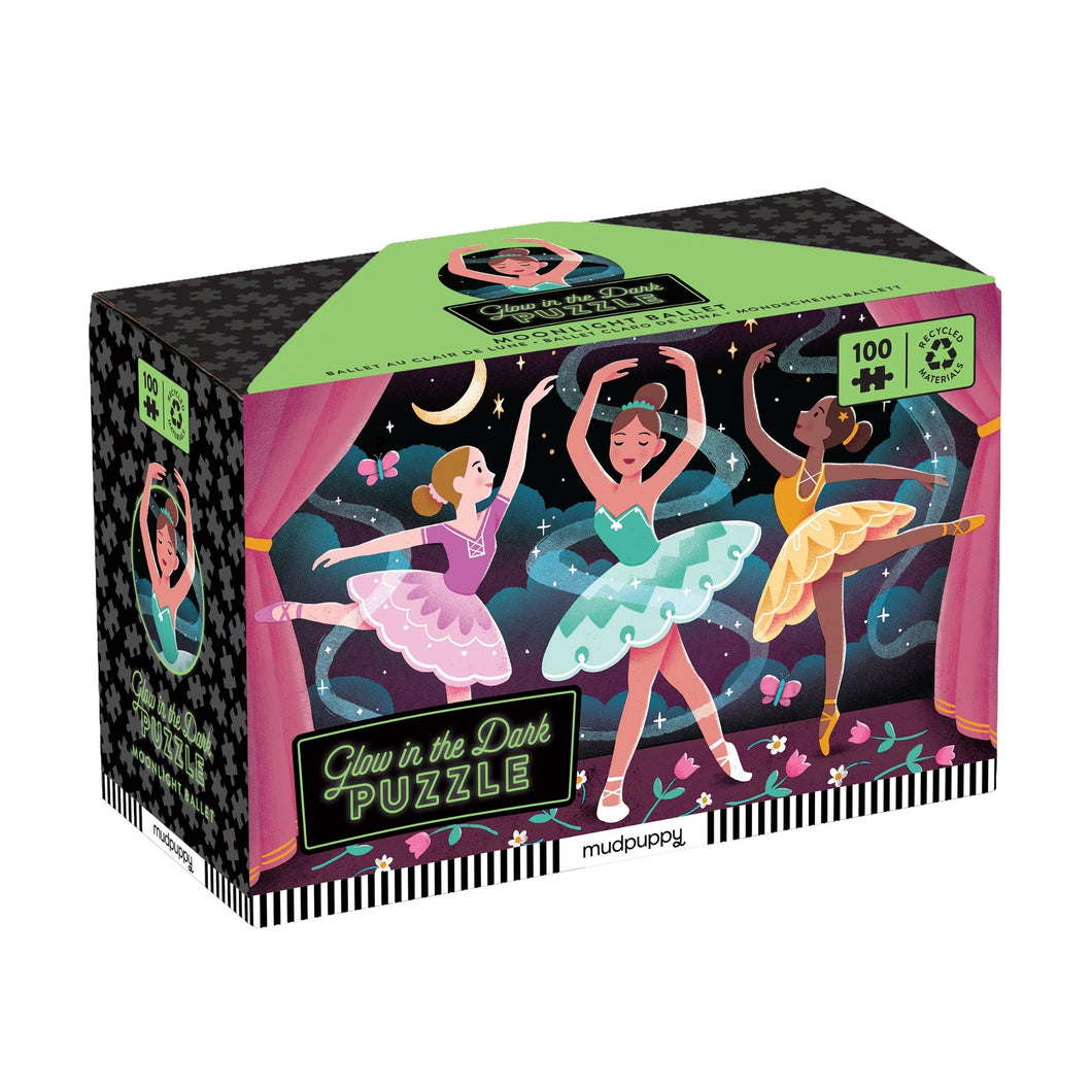 Moonlight Ballet 100-Piece Glow in the Dark Puzzle