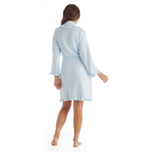 Load image into Gallery viewer, Ruffle Chenille Robe, Light Blue
