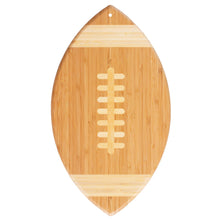 Load image into Gallery viewer, Football Shaped Serving &amp; Cutting Board
