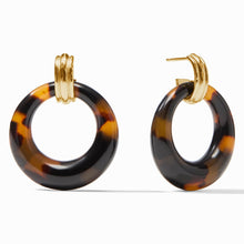 Load image into Gallery viewer, Madison Doorknocker Earring, Tortoiseshell
