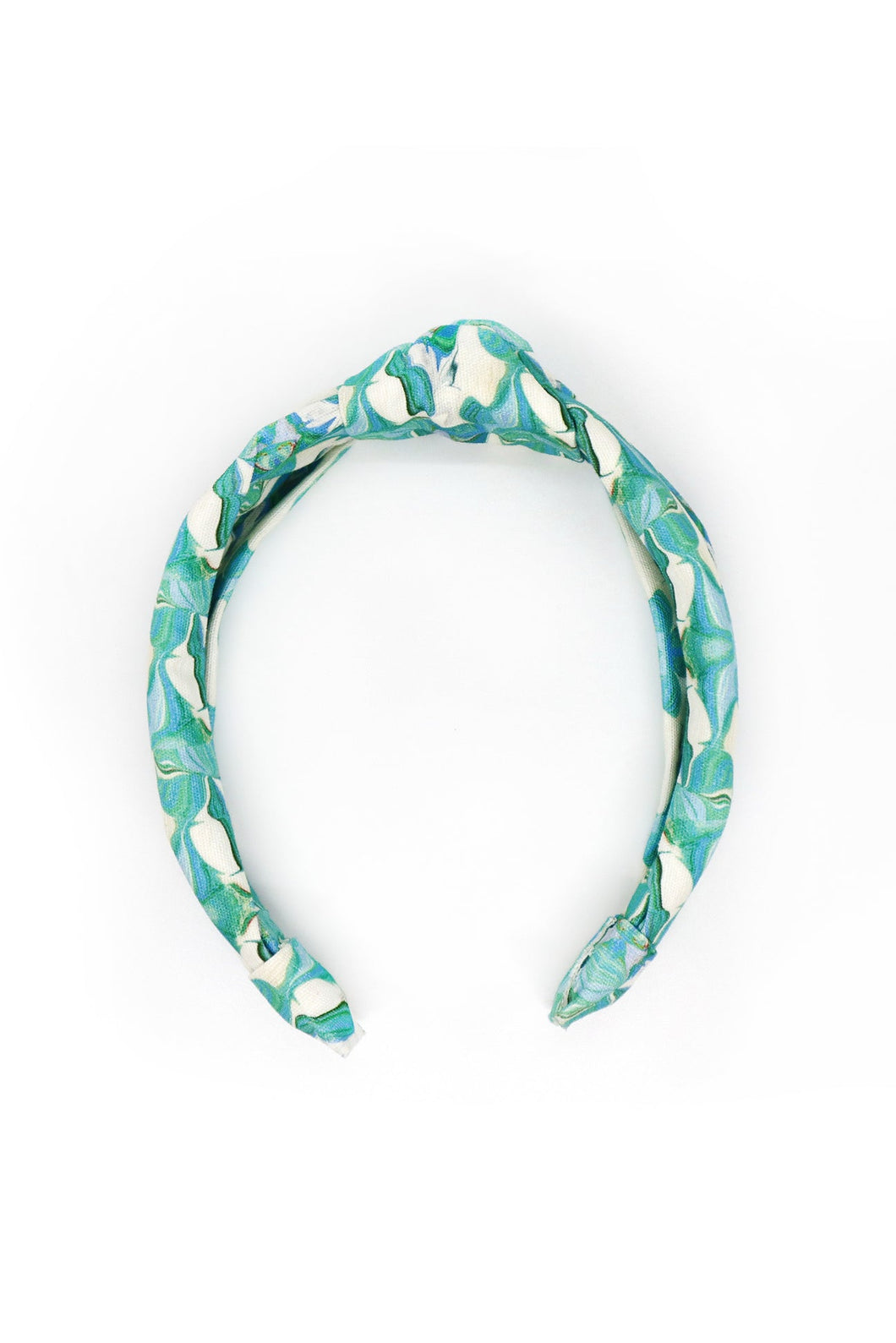 Knotted Headband, Fern Blue