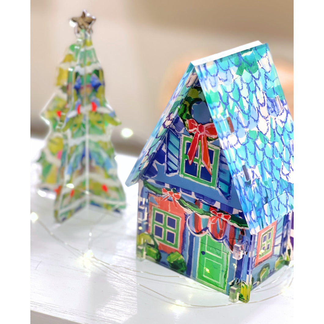 Acrylic Christmas Village, Gathering House