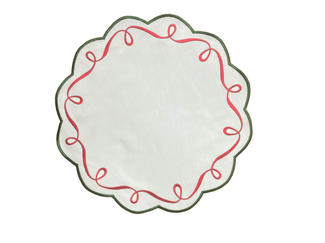 Ribbon Twirl Placemat, Set of 4