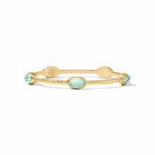 Load image into Gallery viewer, Ivy Stone Bangle, Iridescent Aquamarine Blue | S
