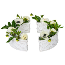 Load image into Gallery viewer, Berry &amp; Thread Petite Parterre Garden Half Circle Vase Set of 2, Whitewash
