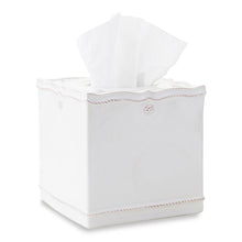 Load image into Gallery viewer, Berry &amp; Thread Tissue Box Cover, Whitewash
