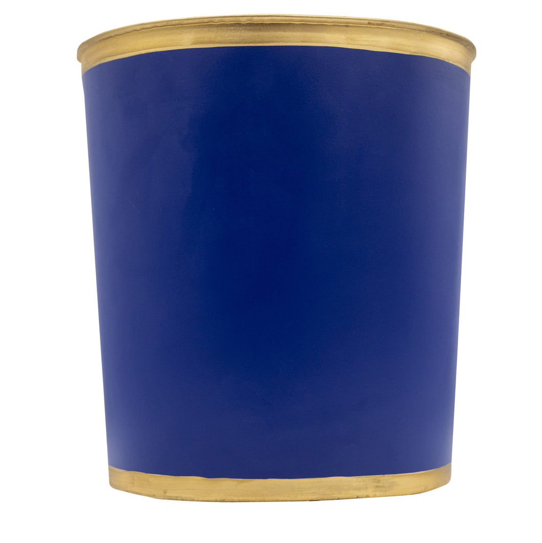 Mattie Oval Wastebasket | Navy