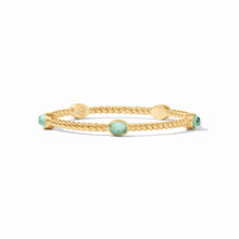 Load image into Gallery viewer, Nassau Stone Bangle, Iridescent Aquamarine Blue
