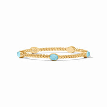 Load image into Gallery viewer, Nassau Stone Bangle, Iridescent Capri Blue
