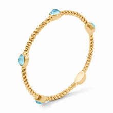 Load image into Gallery viewer, Nassau Stone Bangle, Iridescent Capri Blue
