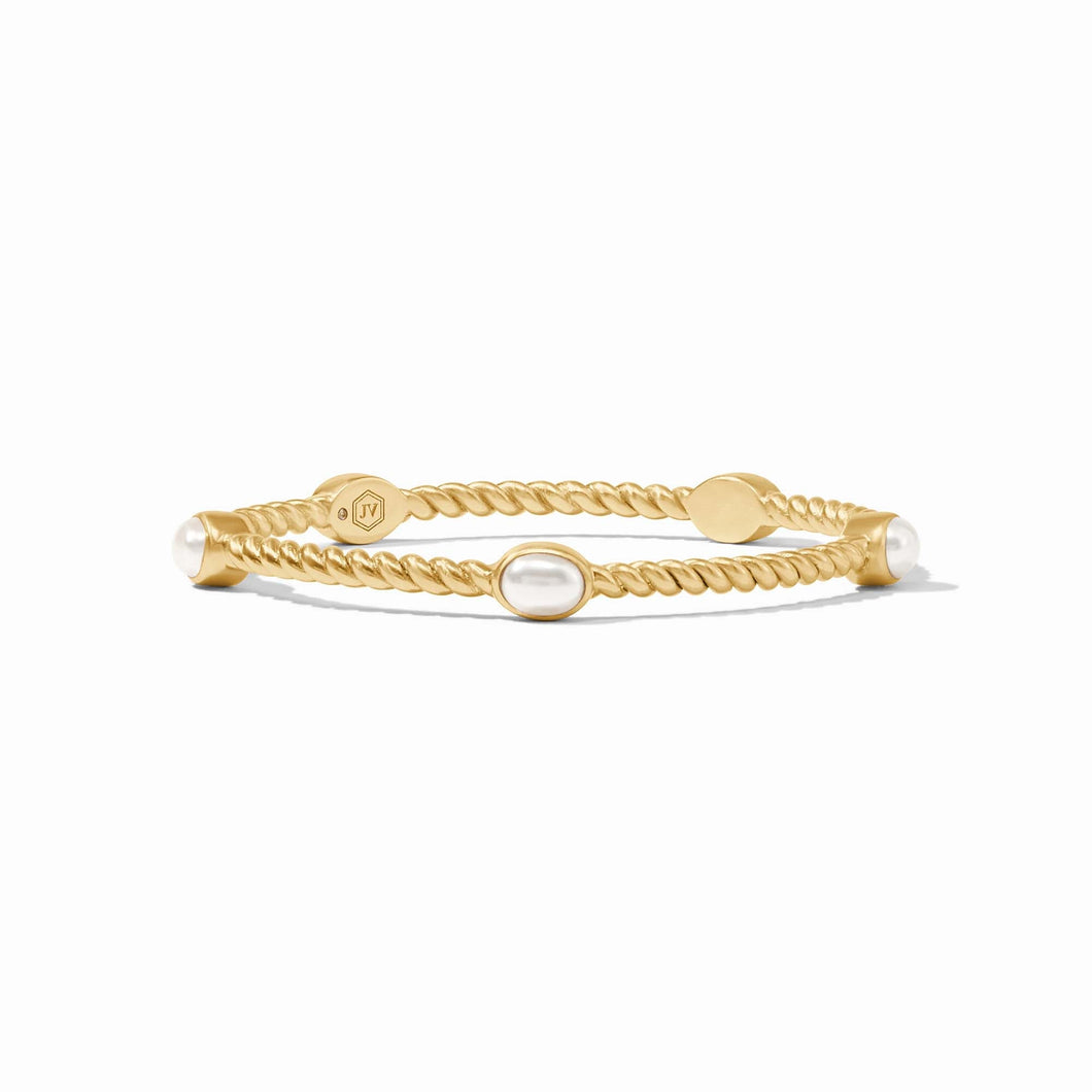 Nassau Stone Bangle, Pearl