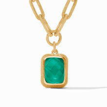 Load image into Gallery viewer, Cheval Paperclip Statement Necklace, Iridescent Emerald Green
