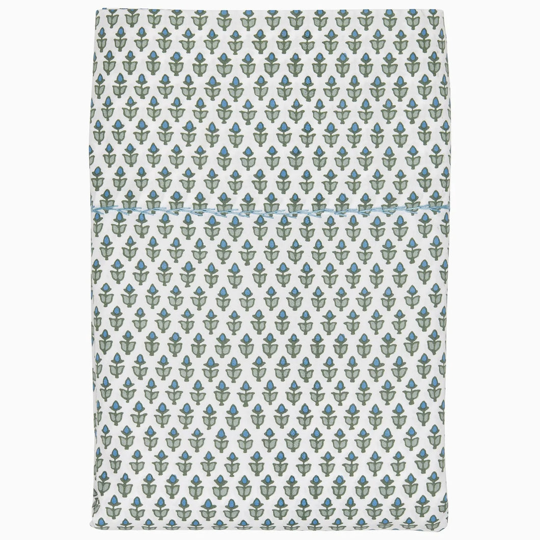 Cala Sage Organic Flat Sheet, Full/Queen