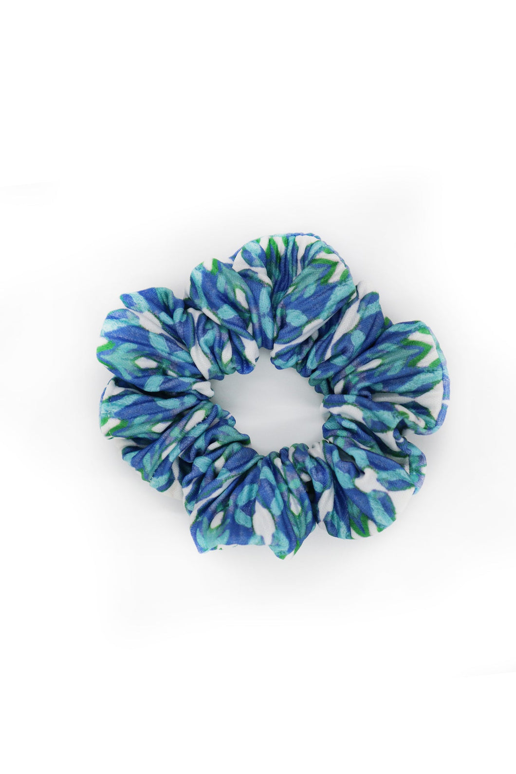 Pleated Scrunchie, Palladio Blue