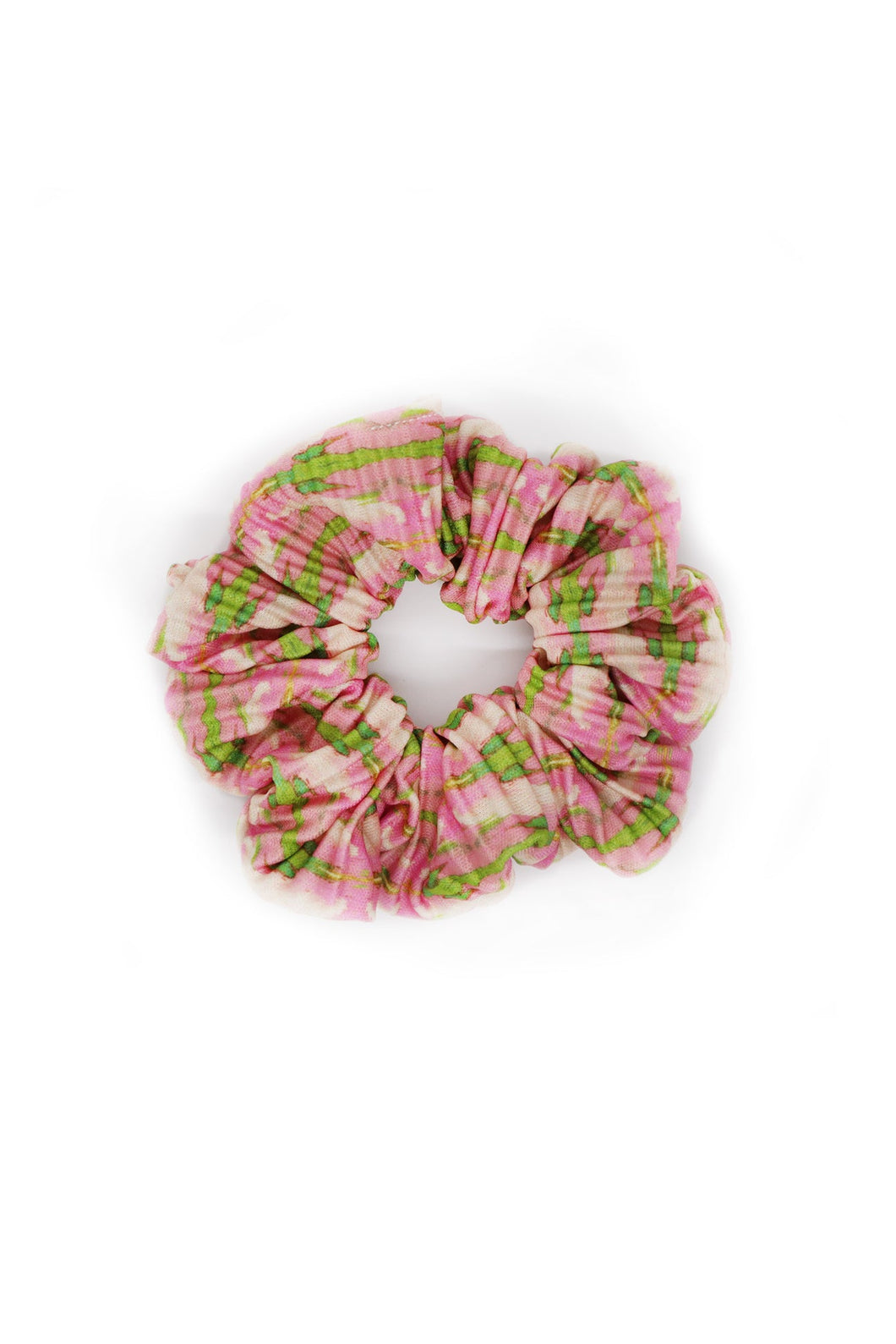 Pleated Scrunchie, Cabana Pink