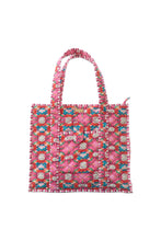 Load image into Gallery viewer, On the Road Quilted Tote, Strawberry Fields
