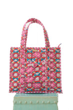 Load image into Gallery viewer, On the Road Quilted Tote, Strawberry Fields
