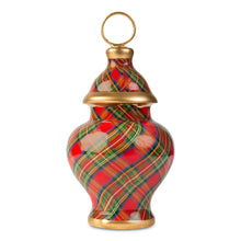 Load image into Gallery viewer, Royal Tartan Ginger Jar Ornament/Place Card Holder, Sm
