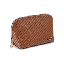 Load image into Gallery viewer, Lola Makeup Bag, Rosewood | Cognac
