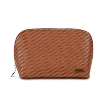 Load image into Gallery viewer, Lola Makeup Bag, Rosewood | Cognac
