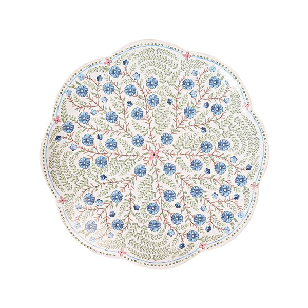 Villa Seville Scalloped Dessert/Salad Plate, Chambray