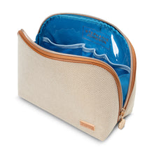 Load image into Gallery viewer, Lola Makeup Bag, Tropea | Ivory
