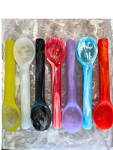 Load image into Gallery viewer, Resin Ice Cream Scoop, Aqua Swirl
