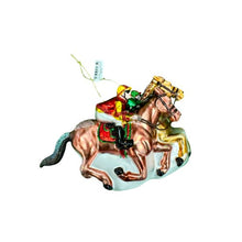 Load image into Gallery viewer, Glass Equestrian Ornament, Jockeys
