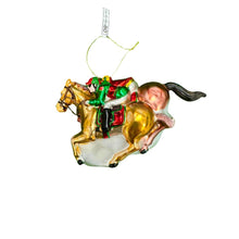 Load image into Gallery viewer, Glass Equestrian Ornament, Jockeys
