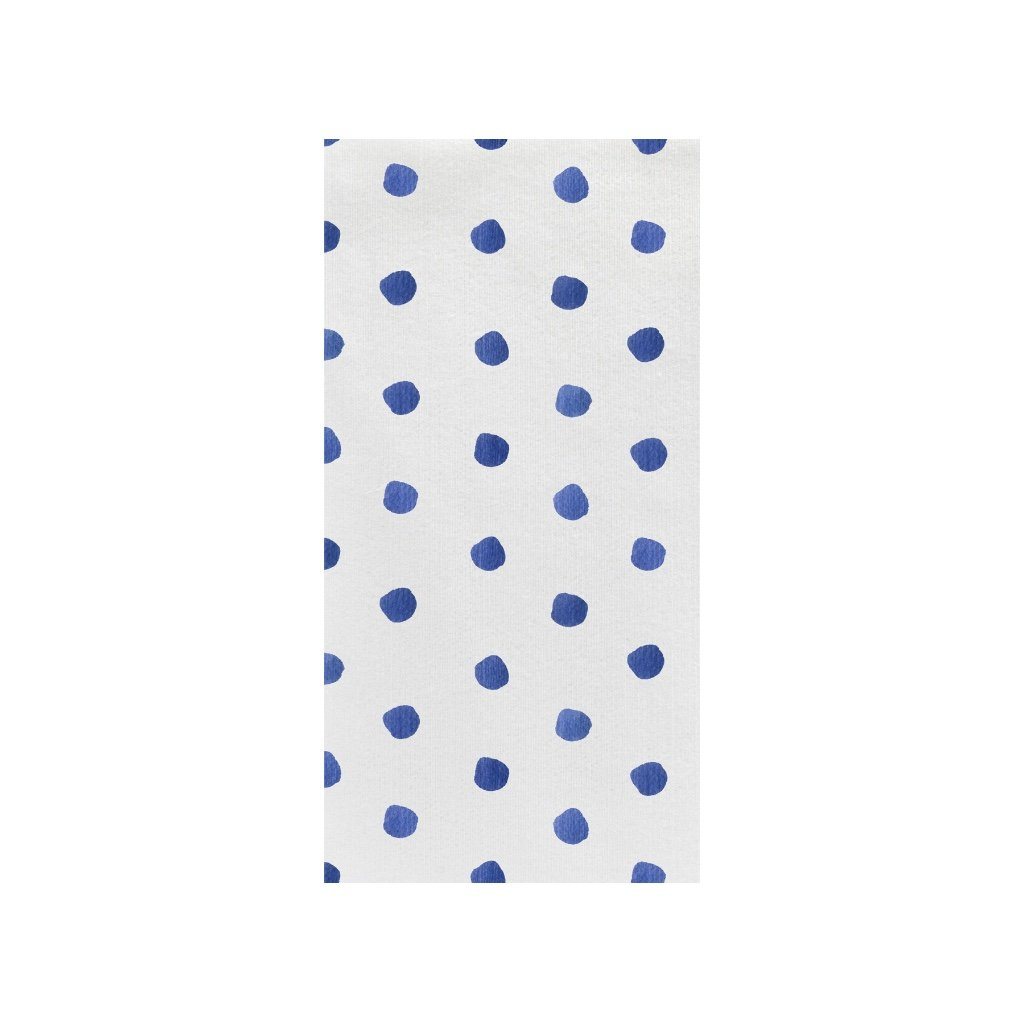 Papersoft Napkins Dot Blue Guest Towels, Set of 20