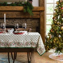 Load image into Gallery viewer, Christmas Garland Tablecloth, 90&quot; round
