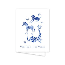 Load image into Gallery viewer, Blue Safari Welcome Card
