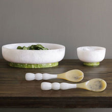 Load image into Gallery viewer, RESIN Rio Bubble Salad Servers, White
