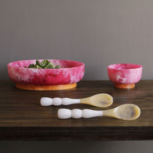 Load image into Gallery viewer, RESIN Rio Bubble Salad Servers, White
