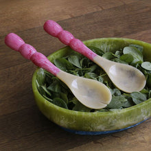 Load image into Gallery viewer, RESIN Rio Bubble Salad Servers, Pink
