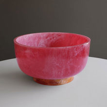 Load image into Gallery viewer, RESIN Rio Large Bowl with Base, Pink &amp; Orange
