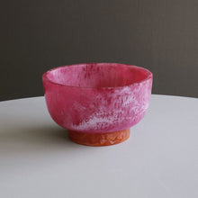 Load image into Gallery viewer, RESIN Rio Small Bowl with Base, Pink &amp; Orange
