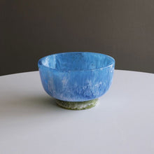 Load image into Gallery viewer, RESIN Rio Small Bowl with Base, Blue &amp; Green
